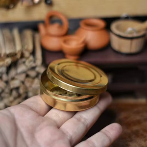 Antique Finish Brass Masala <b>Box</b> Spice Organizer for Home KitchenAntique Finish Brass Masala <b>Box</b> Spice Organizer for Home Kitchen - Product Image 1