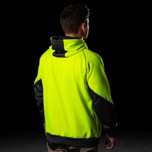 <b>Reflective</b> Hooded Fr Sweatshirt Hi-vis Safety Hoodie Knitted Cotton Custom Logo Solid Color <b>Top</b> Work Clothes - Product Image 6
