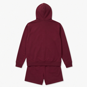Conjunto Deportivo de 2 Piezas con Capucha, Talla Grande, Unisex, para Verano, con Logotipo Personalizado, Transpirable, Ecológico, de Peso Medio, Camiseta de Manga Larga y Pantalones Cortos - Product Image 2