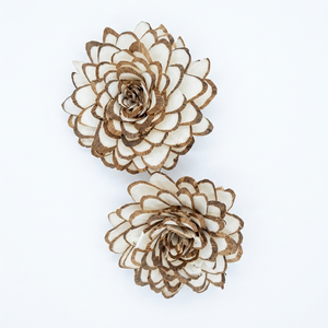 Flores de Madera Sola Naturales Ecológicas, Decoración Botánica Hecha a Mano y Sostenible para Bodas DIY y Ramos Eternos - Product Image 1