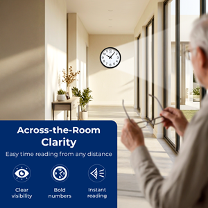 นาฬิกาแขวนผนังตกแต่งบ้านแบบเรียบง่าย ดีไซน์บางเฉียบ รุ่นล่าสุดปี 2026 นาฬิกาแขวนสำนักงาน มีให้เลือกหลายสี - Product Image 3