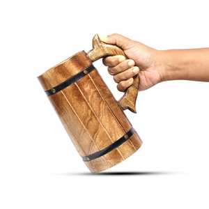 Mug en bois massif de qualité supérieure, tasse à café rustique en bois pour la maison et la cuisine - Product Image 5