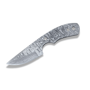 Cuchillo de caza y camping Damascus Drop Point con mango de madera, hoja forjada a medida de grado industrial OEM, proveedor con 3 años de garantía - Product Image 1