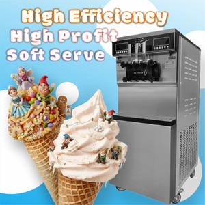 KEIFU ICE25L Nouvelle machine à glace molle 220V, commerciale, de comptoir, en acier inoxydable, à compresseur unique, pour Bubble Tea - Product Image 6