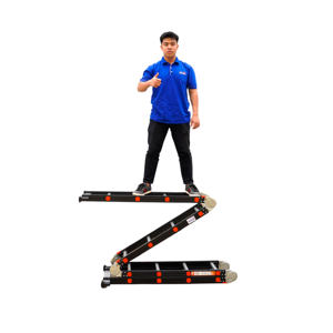OEM/ODM Good Price Multi-Purpose Aluminum Folding Ladders Modern Telescopic <b>Foldable</b> Household Supermarket Warehouse - Product Image 1