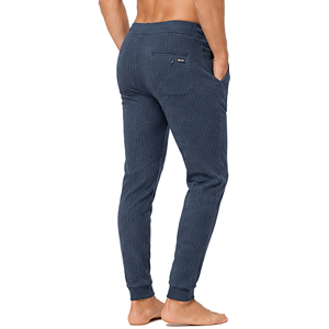 <b>Mens</b> Waffle Knit Casual <b>Trousers</b> Slim Fit Jogger Pants Textured Fabric <b>Elastic</b> Waist Drawstring Custom Everyday Bottoms <b>Mens</b> - Product Image 2