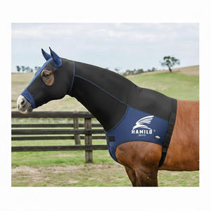 Masque anti-mouches pour chevaux 2026 : Meilleur design, protection confortable avec oreilles, respirant, élastique, et couvre-yeux en maille - Product Image 6