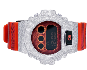 ข้อเสนอที่ดีที่สุดสำหรับนาฬิกา G Orange 6900 Iced Out Diamond 9 9/10 กะรัต - Product Image 4