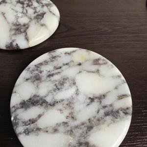Round Designer Marble Coaster <b>Table</b> Mats Perfect For <b>Table</b> <b>Protection</b> From Heat Marks And Moisture Wholesale From India - Product Image 4
