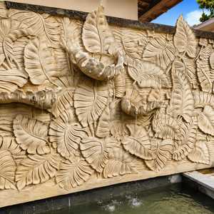 Panneau mural en grès naturel moderne, personnalisable et fait main, pour intérieur, extérieur, façade, jardin, élément décoratif de luxe - Product Image 5