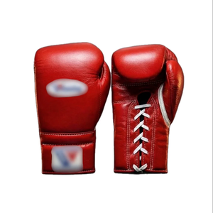 Professional Handmade Genuine Cowhide Leather Lace-Up Boxing Gloves | Breathable Lightweight | Competition Grade | Custom Logo - Product Image 5