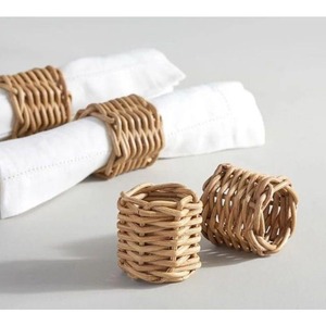 Basic Round <b>Rattan</b> Napkin Ring Suitable For <b>Dining</b> <b>Table</b> Decor Home Use And Rustic Natural <b>Table</b> Styling Accessory From India - Product Image 1