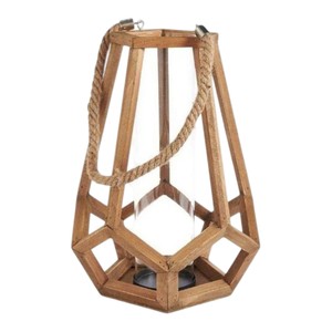 Lanterne porte-bougie en bois très vendue pour centre de table de mariage, éclairage intérieur, décoration de chambre, ou cadeau - Product Image 4