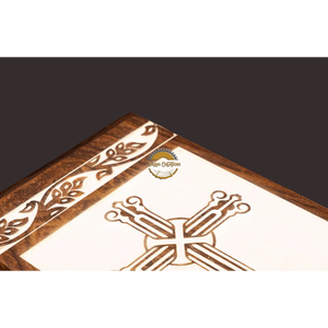 AYAANS Rosewood wooden Hand Carved Wooden Hot Selling cremation Urn Box for Adult Ashes Wholesale Cremation Urns (6X6X11)IN - Product Image 3