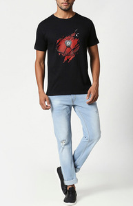 เสื้อยืดคอตตอนผู้ชายพิมพ์ลาย DTF แบบกำหนดเอง คุณภาพพรีเมียม คอกลม สวมใส่สบาย ระบายอากาศได้ดี เนื้อผ้านุ่ม ผู้ผลิตแบบ OEM และ ODM - Product Image 5