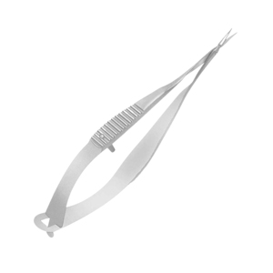 Ciseaux de Capsulotomie Vannas 8 cm Droits 5 Pouces Lame Fine Instrument de Précision Ophtalmique en Acier Inoxydable CE - Product Image 1