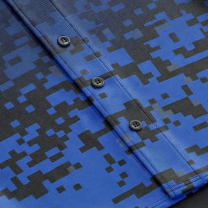 Maillot de baseball personnalisé par sublimation, camouflage numérique vert néon noir, vêtements d'équipe athlétique MALUZA INDUSTRIES - Product Image 5