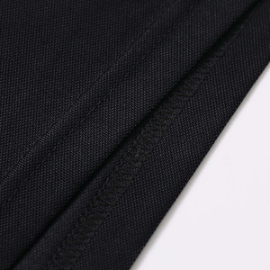 Polo en polyester à manches courtes pour homme, tricoté, brodé, uni, à bords renforcés - Durable, respirant et infroissable - Product Image 6