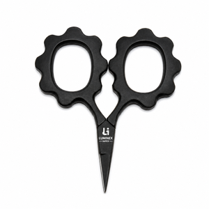 Tijeras de Bordado Circulares Blancas de Dos Tonos, Mini, para Diestros, LUMINEX IMPEX - Product Image 3