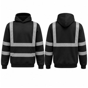 Sweat-shirt à capuche de sécurité haute visibilité en polyester grande taille pour l'hiver, modèle 2026-27, vente en gros - Product Image 1