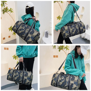 Bolsa de lona multifuncional con asa acolchada, cierre de cremallera seguro, diseño personalizado para fitness, gimnasio profesional y viajes. - Product Image 5