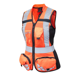 Gilet de sécurité haute visibilité pour hommes, 100 % polyester, pour l'été, détection des aiguilles, vente en gros - Product Image 3