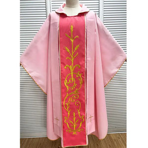 Nuevo Diseño, Venta Caliente, Chasuble Bordada en Poliéster Mate con Diseño Personalizado, Color Rosa 2026 - Product Image 1