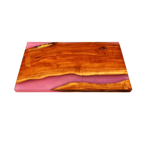 Planche à découper en résine époxy et bois hautement recommandée pour couper les fruits, les légumes et la viande. Planche à découper de qualité supérieure pour la cuisine. - Product Image 5