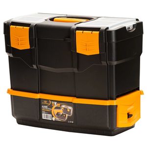 Caja de Herramientas de PP de 16.5''x8.7''x13.4'', Solución de Almacenamiento Duradera para Herramientas y Equipos - Product Image 1