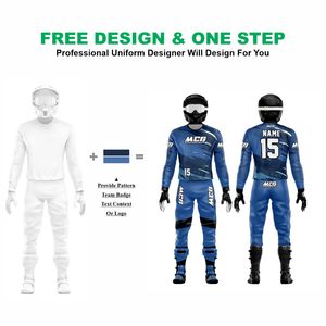 MCG Unisex Full Sleeve Motocross Racing Suit Sublimation Print Quick Dry Breathable <b>Plus</b> <b>Size</b> 100% Polyester Adult ATV Road Gear - Product Image 2
