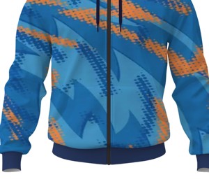 Streetwear Sublimation Full Zip Hoodie Custom Polyester Men Women Hoodie - Product Image 3