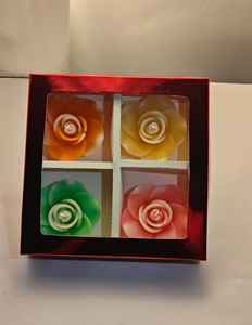 Lot de 4 bougies flottantes décoratives faites à la main en cire de paraffine, faciles à acheter et à retourner, idéales pour les cadeaux, les festivals, les cadeaux d'entreprise, en gros - Product Image 5