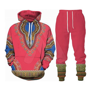 Ensemble de survêtement sportif pour homme, taille plus, respirant, à capuche, pour la course à pied, de haute qualité, 100% coton, imprimé, OEM - Product Image 3