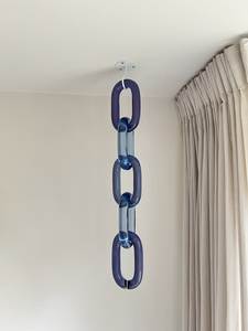 Escultura de Pared de Cadena de Resina Vertical, Geométrica, Abstracta, Moderna, Hecha a Mano, Decoración para el Hogar, Arte para Oficina, Lavable, Realista - Product Image 1