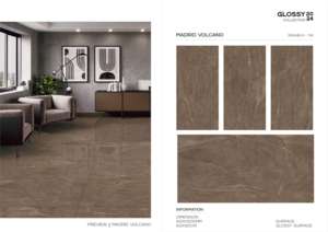 Exclusivo y Lujoso Azulejo de Porcelana Brillante de 600x1200, Formato Grande, Superficie Pulida, para Paredes y Pisos, Uso en Interiores y Exteriores - Product Image 3