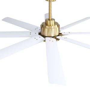 Ventilatore da Soffitto LED a Basso Profilo da 66 Pollici con Luci Dimmerabili, Telecomando Intelligente, 6 Velocità, Motore DC Reversibile, Materiale ABS Indiretto - Product Image 3