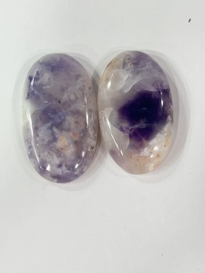 Lot de 10 cabochons en pierre naturelle violette de qualité AA, 47g, vente en gros de pierres précieuses en vrac pour la fabrication de bijoux, fournisseur en gros - Product Image 2