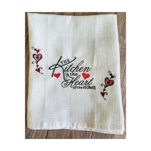 Serviette de toilette et torchon de cuisine en coton 100% à séchage rapide, doux, absorbant, de luxe, avec imprimé cadeau de Noël mignon couleur lavande, pour le golf et la cuisine - Product Image 3