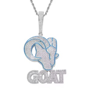 Colgante de Letra Redonda de Moissanita de Plata 925 con Corte Brillante, Estilo Hip Hop de Lujo, con Incrustaciones de Diamantes, Certificado, para Hombre, Joyería de Fiesta - Product Image 1
