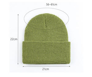 Bonnets avec impression de logo personnalisé, tricotés, vintage, unis, pour l'hiver, pour adultes, décontractés, unisexes, ajustables, 100% acrylique - Product Image 5