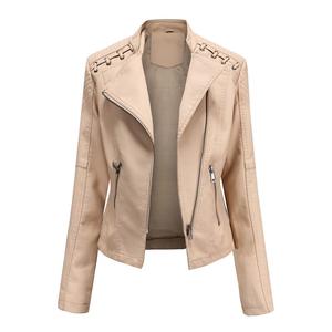 Premium Women's Genuine <b>Leather</b> <b>Jacket</b> – Stylish Biker Motorcycle Coat for Women, Classic Zip-Up <b>Leather</b> Outerwear - Product Image 3