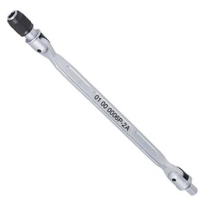 ODM OEM 1/4"Dr. X 1/4H X 227mmL Double Flexible-head Adapter with Quick Release DIY Grade <b>Sandblasted</b> Finish - Product Image 1