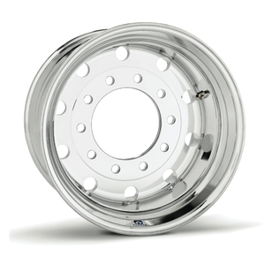 8.25x24.5 Aluminum Alloy <b>Wheel</b> Rim for Semi Truck Trailer High Strength Lightweight Polished Finish - Product Image 1