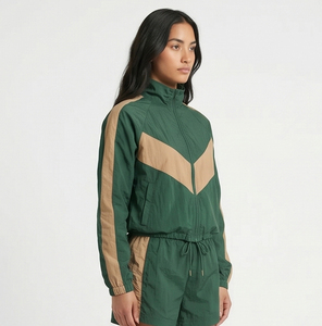 <b>Women</b> <b>Windbreaker</b> shorts set/ <b>Women's</b> Full- Zip Crop Jacket Shorts Set /<b>Windbreaker</b> Jacket Two Piece <b>Windbreaker</b> Set for <b>Women</b> - Product Image 2