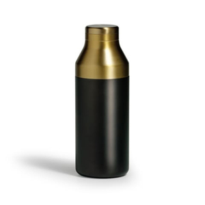 Shaker à cocktails noir mat et or, alliant un contraste audacieux avec un style sophistiqué, un accessoire de bar haut de gamme pour la préparation de boissons - Product Image 2