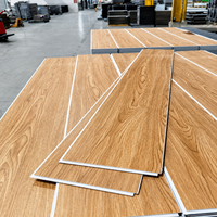 Revêtement de sol SPC à clic résidentiel et commercial, aspect bois, surface mate, imperméable, ignifuge, carrelage vinyle à âme rigide