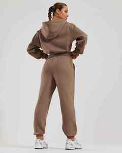 Pantalon de jogging d'hiver pour femme, haute qualité, séchage rapide, respirant, en toile, couleur unie, pour la course, la randonnée, le streetwear, avec taille élastique - Product Image 5