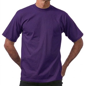 Camiseta Personalizada de Manga Corta para Hombre, Cuello Redondo, Color Morado, 100% Algodón Jersey, Corte Regular, Estilo Casual, con Logotipo Personalizado - Product Image 1