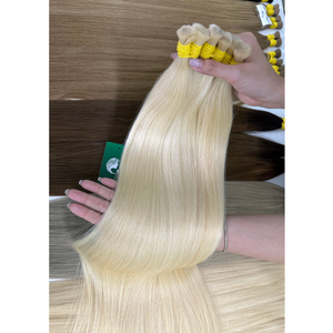 Cuticules cheveux alignés de qualité supérieure en vrac vietnamien cheveux naturels blonds 613 vierge cuticule alignée extension de cheveux humains - Product Image 5