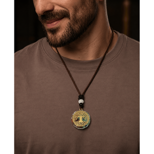 Natural Crystal Necklace for Men & Boys-30 Inch Adjustable <b>Rope</b> <b>Chain</b> by Intricadia - Product Image 1